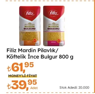 Filiz Mardin Pilavlık/ Köftelik İnce Bulgur 800 G
