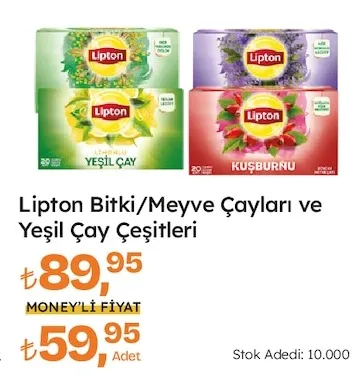 Lipton Bitki/Meyve Çayları Ve Yeşil Çay Çeşitleri