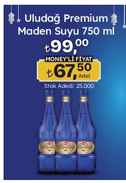 Uludağ Premium Maden Suyu 750 Ml
