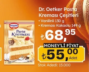 Dr. Oetker Pasta Kreması Çeşitleri