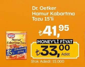 Dr. Oetker Hamur Kabartma Tozu 15'Li