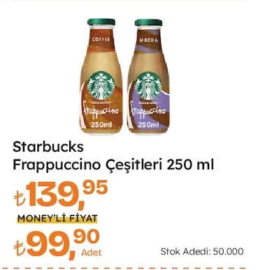 Starbucks Frappuccino Çeşitleri 250 Ml