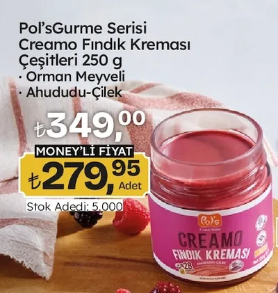 Pol'S Gurme Serisi Creamo Fındık Kreması Çeşitleri 250 G