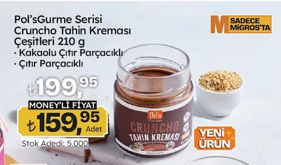 Pol'S Gurme Serisi Cruncho Tahin Kreması Çeşitleri 210 G