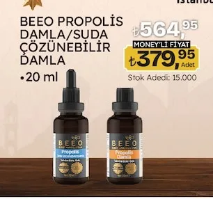 Beeo Propolis Damla/Suda Çözünebilir Damla 20 Ml
