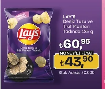 Lay'S Deniz Tuzu Ve Trüf Mantarı Tadında 125 G