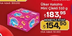 Ülker Kekstra Mini Çilekli 510 G