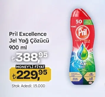 Pril Excellence Jel Yağ Çözücü 900 Ml