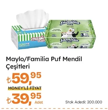Maylo/Familia Puf Mendil Çeşitleri