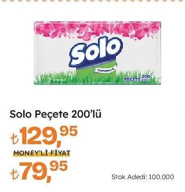 Solo Peçete 200'Lü