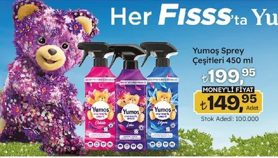 Yumoş Sprey Çeşitleri 450 Ml