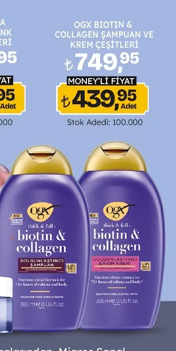 Ogx Biotin & Collagen Şampuan Ve Krem Çeşitleri 385 Ml