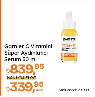 Garnier C Vitamini Süper Aydınlatıcı Serum 30 Ml