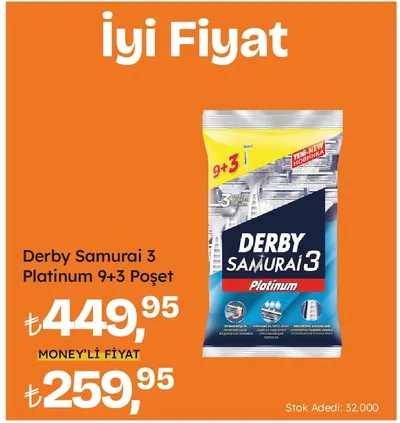 Derby Samurai 3 Platinum 9+3 Poşet
