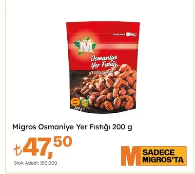 Migros Osmaniye Yer Fıstığı 200 G