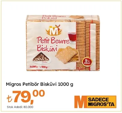 Migros Petibör Bisküvi 1000 G