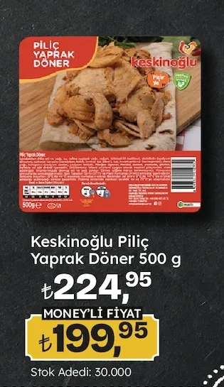 Keskinoğlu Piliç Yaprak Döner 500 G