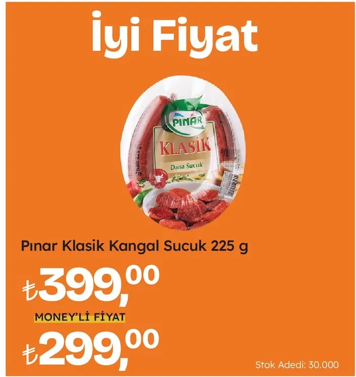 Pınar Klasik Kangal Sucuk 225 G