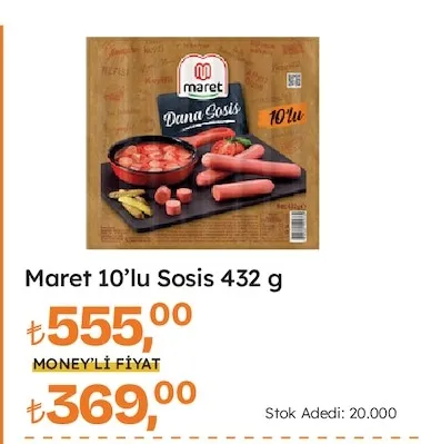 Maret 10'Lu Sosis 432 G
