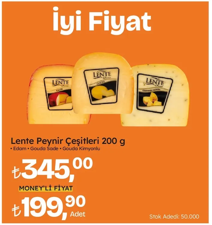 Lente Peynir Çeşitleri 200 G