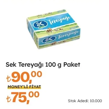 Sek Tereyağı 100 G Paket