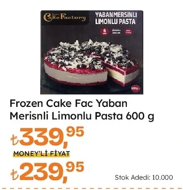 Frozen Cake Fac Yaban Merislnli Limonlu Pasta 600 G