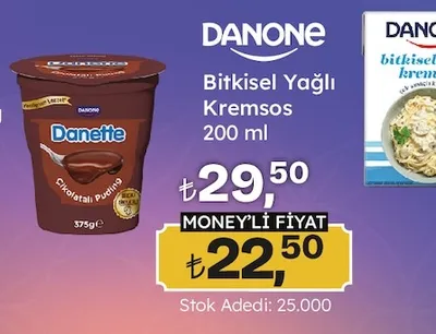 Danone Bitkisel Yağlı Kremsos 200 Ml