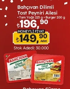 Bahçıvan Dilimli Tost Peyniri Ailesi