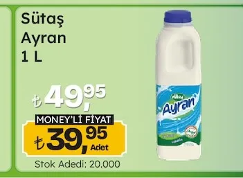 Sütaş Ayran 1 L