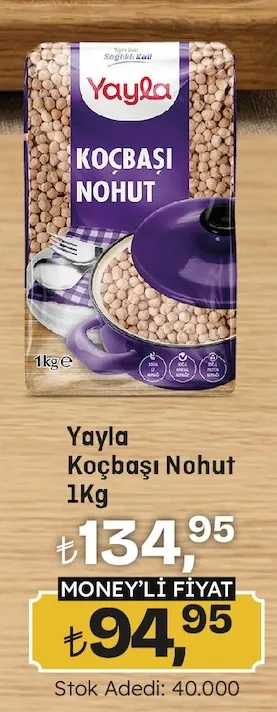 Yayla Koçbaşı Nohut 1Kg