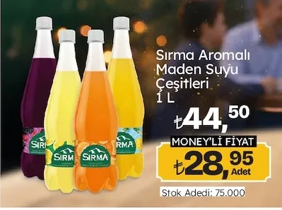 Sırma Aromalı Maden Suyu Çeşitleri 1 L