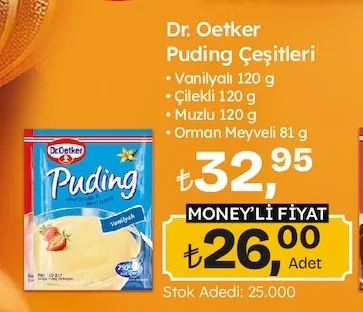 Dr. Oetker Puding Çeşitleri