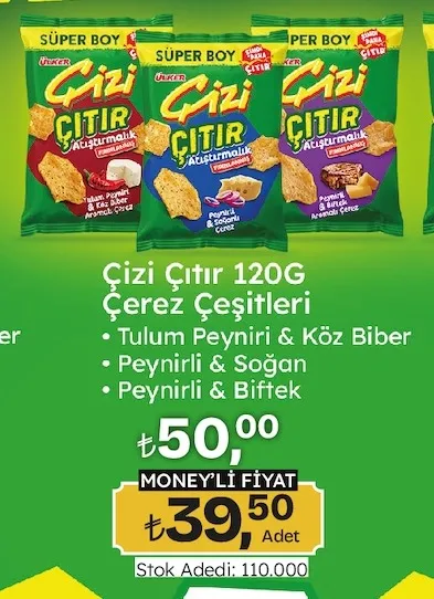 Çizi Çıtır 120G Çerez Çeşitleri