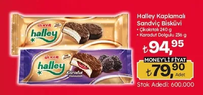 Ülker Halley Kaplamalı Sandviç Bisküvi 240 G