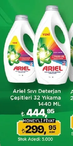 Ariel Sıvı Deterjan Çeşitleri 32 Yıkama 1440 Ml