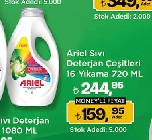 Ariel Sıvı Deterjan Çeşitleri 16 Yıkama 720 Ml