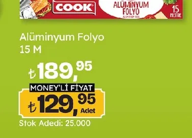 Alüminyum Folyo 15 M