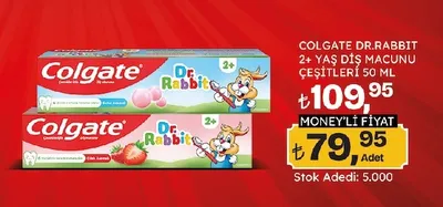 Colgate Dr.Rabbit 2+ Yaş Diş Macunu Çeşitleri 50 Ml