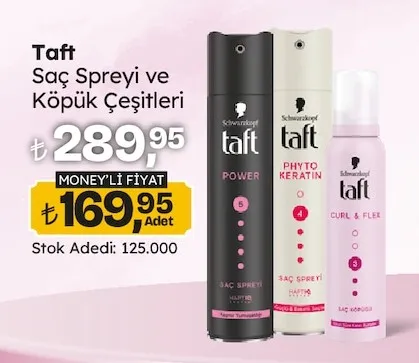 Taft Saç Spreyi Ve Köpük Çeşitleri