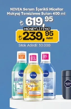 Nıvea Serum İçerikli Mıcellar Makyaj Temizleme Suları 400 Ml