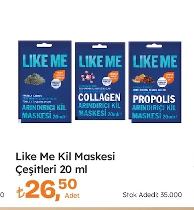 Like Me Kil Maskesi Çeşitleri 20 Ml