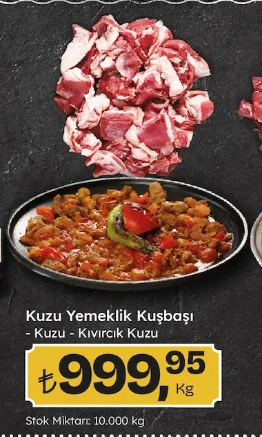 Kuzu Yemeklik Kuşbaşı