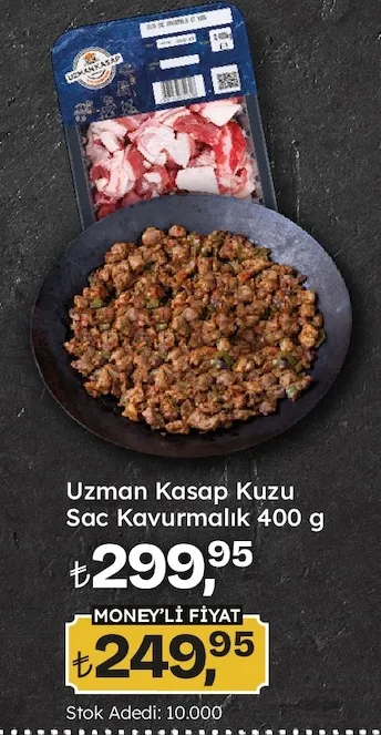 Uzman Kasap Kuzu Sac Kavurmalık 400 G
