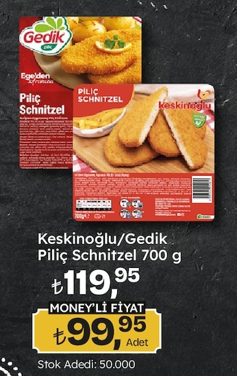 Keskinoğlu/Gedik Piliç Schnitzel 700 G
