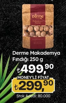 Derme Makademya Fındığı 250 G