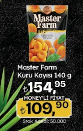 Master Farm Kuru Kayısı 140 G