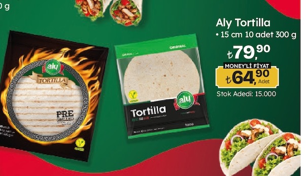Aly Tortilla 15 Cm 10 Adet 300 G