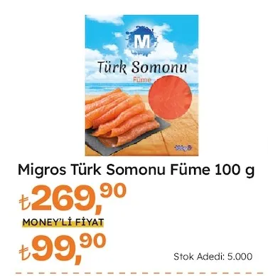 Migros Türk Somonu Füme 100 G