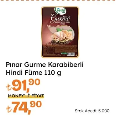 Pınar Gurme Karabiberli Hindi Füme 110 G