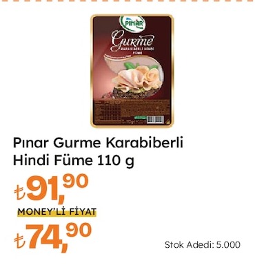 Pınar Gurme Karabiberli Hindi Füme 110 G